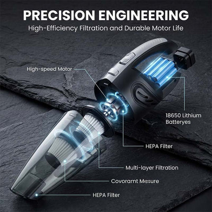 Mini Car Vacuum with HEPA Filter and 5 Attachments, Portable Cordless Vacuum for Home – image 13