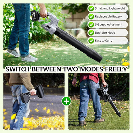 Cordless Leaf Blower with 2 Batteries and Charger, Electric Leaf Blower – image 11