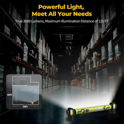 Rechargeable LED Work Light, Magnetic Work Light with Hook and Stand – image 8