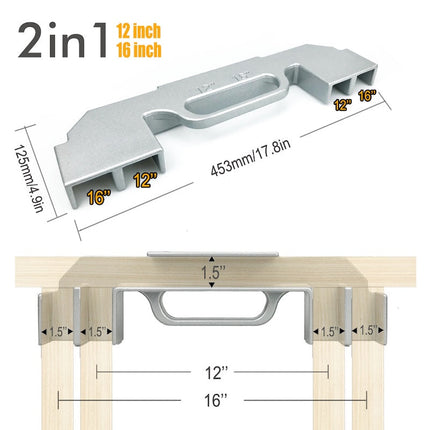 Woodworking Clamp for Stud Framing, 12 14 16 Inch Framing Tool for Stud Spacing – image 13