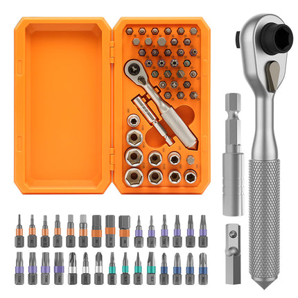 Screwdriver Set Ratchet Wrench 42 in 1, S2 Steel Screwdriver Bit Set