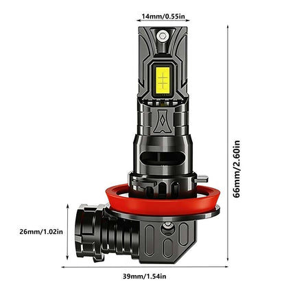 LED Headlight Bulbs 2 Pack, H11 9005 9006 LED Bulb – image 12