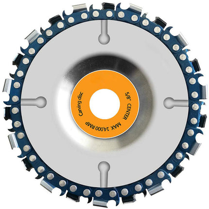 Angle Grinder Wood Carving Disc, Chain Saw Disc for 4 Inch Angle Grinder, Angle Grinder Blade for Wood Cutting