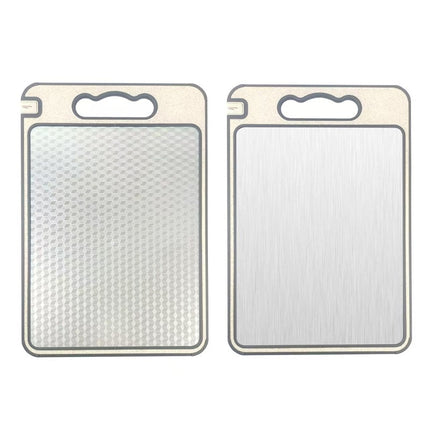 Stainless Steel Cutting Board, Double Sided Chopping Board with Juice Groove and Garlic Grinder for Meat and – image 14