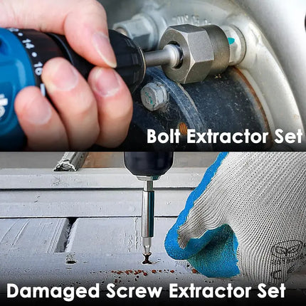 Screw Extractor Set, Stripped Screw Remover for Damaged and Broken Bolts – image 13