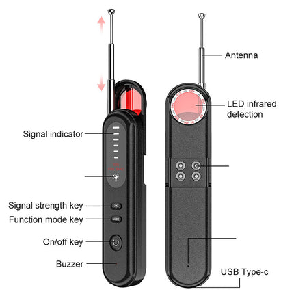 Hidden Camera Detector, RF Detector for GPS Tracker and Bug – image 14