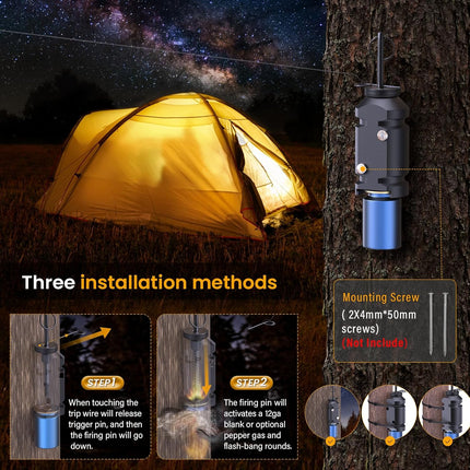 Perimeter Alarm for Camping, Reusable Camping Gear for Campsite and Property Security – image 8