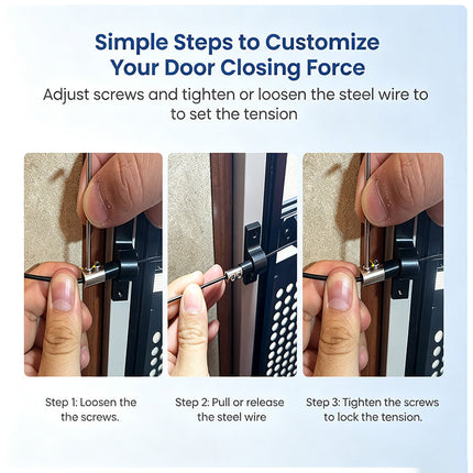 Door Auto Closer with Adjustable Spring Tension – image 7
