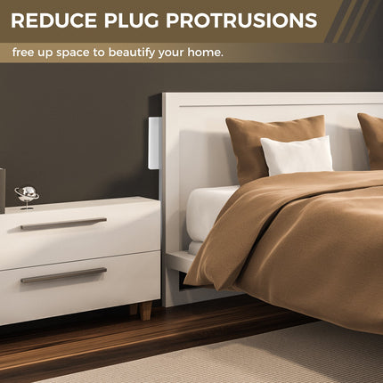 Ultra Thin Outlet Concealer, Wall Outlet Extender to Hide Cords and Plugs – image 14