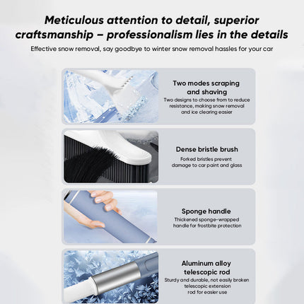 Vehicle Snow Brush with Ice Scraper 2 in 1, Car Ice Scraper for Windshield – image 15