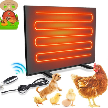 Chicken Coop Heater 150W, Chicken House Heater with Remote, Wall Mount Heater for Dog House and Rabbit Hutch