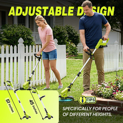 Cordless Weed Eater, Weed Wacker with Battery and Charger – image 6