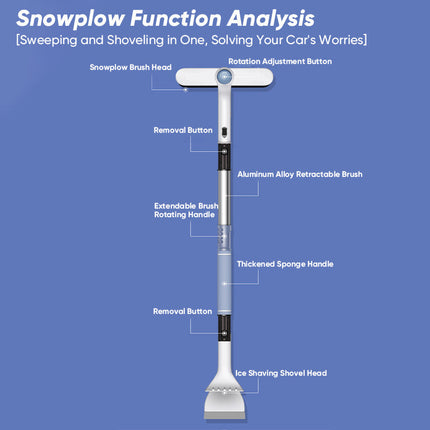 Vehicle Snow Brush with Ice Scraper 2 in 1, Snow Brush for Car – image 17