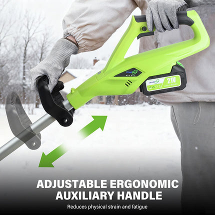 16 Inch Cordless Snow Blower for Driveway, Electric Snow Shovel with 2 Batteries – image 4