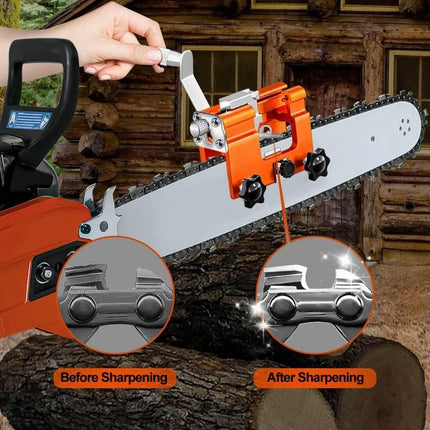 Chainsaw Sharpener, Portable Hand Crank Chain Saw Blade Sharpener – image 11