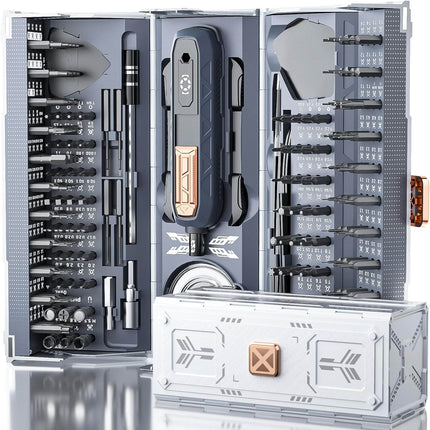 Electric Screwdriver Set 180 in 1, Mini Precision Screwdriver Set with Magnetic Bits, Cordless Screwdriver Tool