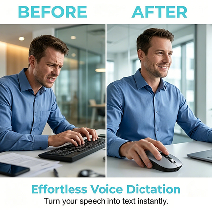 Wireless Mouse with AI Voice Typing, Rechargeable Bluetooth Mouse – image 5