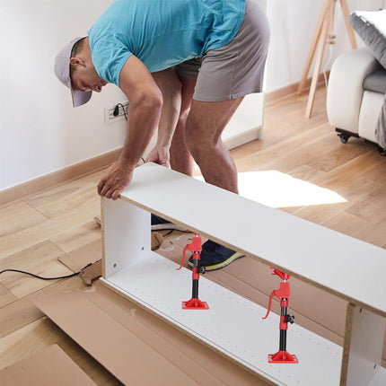 Third Hand Support Rod, Adjustable Cabinet Jack, Drywall Jack with Swivel Feet – image 6