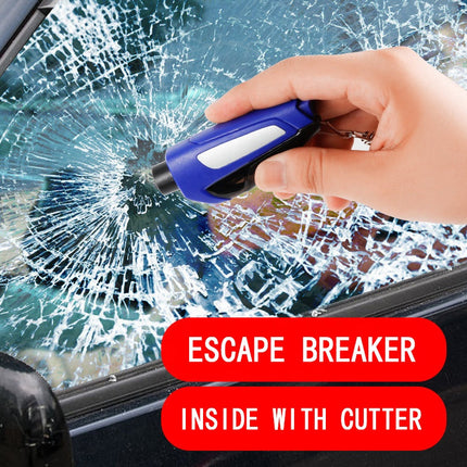 Glass Breaker Keychain, Car Window Breaker and Seat Belt Cutter 3 in 1 with Emergency Whistle
