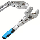 Adjustable Ratchet Wrench 10 Inch, 5 in 1 Adjustable Wrench with 180 Degree Ratchet Head, Adjustable Spanner, Hand Tools