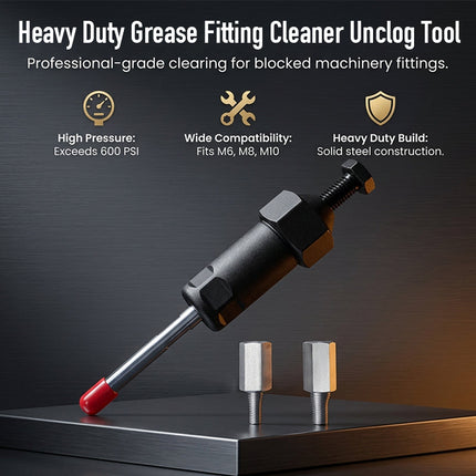 Grease Fitting Cleaner Tool, Zerk Fitting Cleaner with M6 and M8 Adapters – image 10