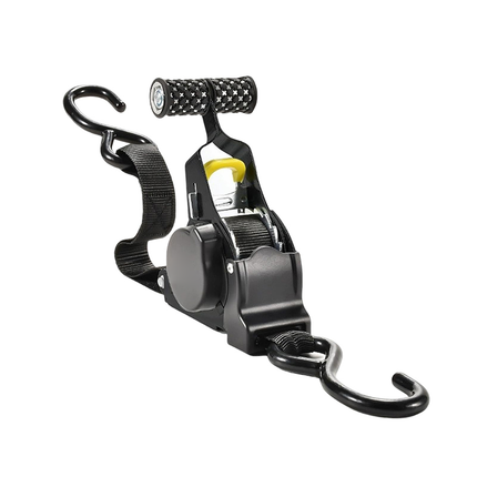 Retractable Ratchet Straps, Heavy Duty Ratchet Tie Down Straps with S Hooks, Automatic Retractable Tie Down Straps