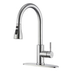 Brushed Stainless Steel – 2-Mode Sprayer + Deck Plate