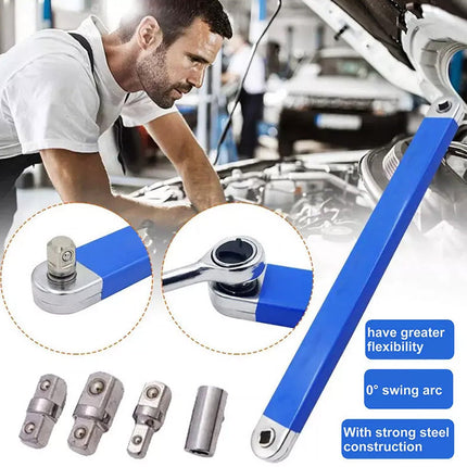 Offset Extension Wrench Set, Wrench Extender with Socket Adapter