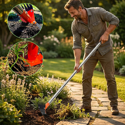 Garden Hoe with Long Handle, Weeding Tool