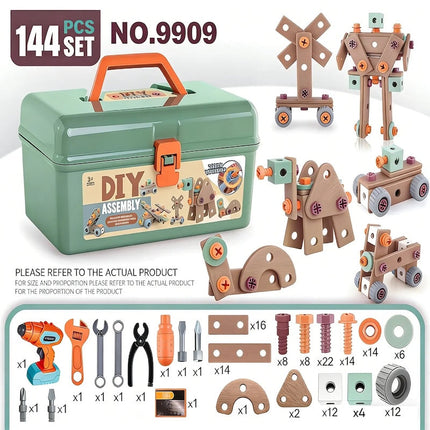 Toy Tool Set with Drill, Educational Toys for 3 Year Olds – image 9