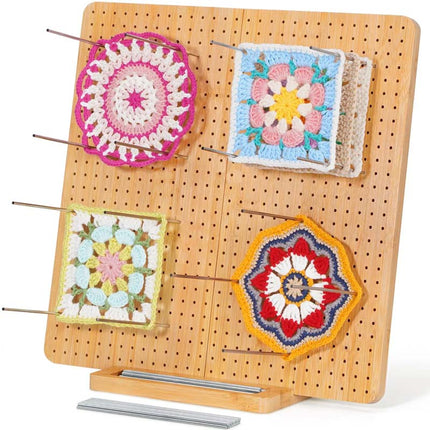 Crochet Blocking Board with Pins for Knitting and Granny Squares, Gift for Crocheters – image 9