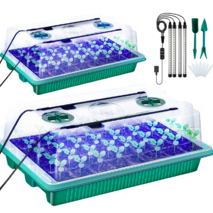 Seed Starter Tray with Grow Light, 40 Cell Seedling Starter Trays with Humidity Dome – image 10