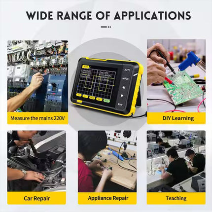 Handheld Digital Oscilloscope, Pocket Oscilloscope with Rechargeable Battery