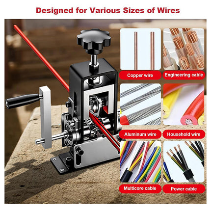 Wire Stripping Machine with Hand Crank, Manual Wire Stripper for Drill – image 14