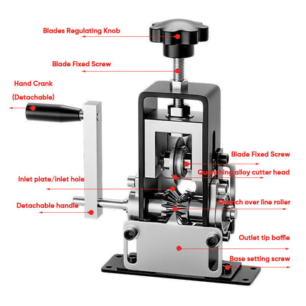 Wire Stripping Machine with Hand Crank, Electrician Tools – image 15