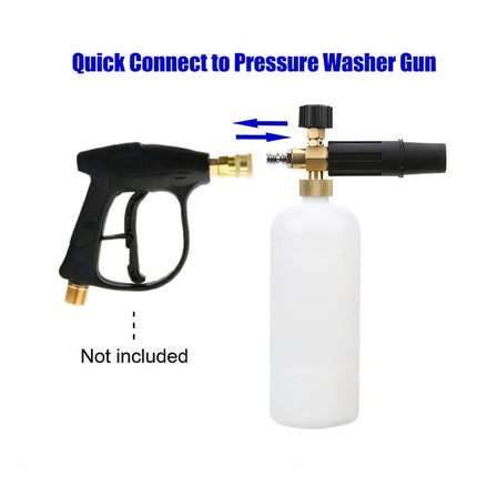 Foam Cannon Pressure Washer Gun with Dual Connector, Pressure Washer Attachment for Car Detailing Supplies – image 19