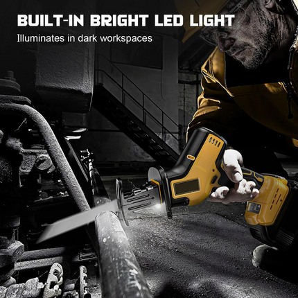 Cordless Reciprocating Saw with 4 Blades, Electric Saw for Wood and Metal Cutting – image 4