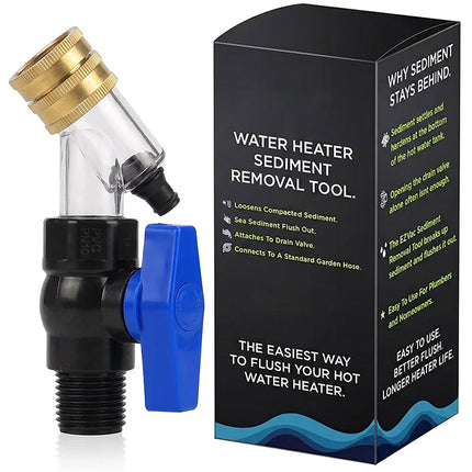 Water Heater Flush Kit, Water Heater Sediment Removal Tool with Viewing Window – image 8