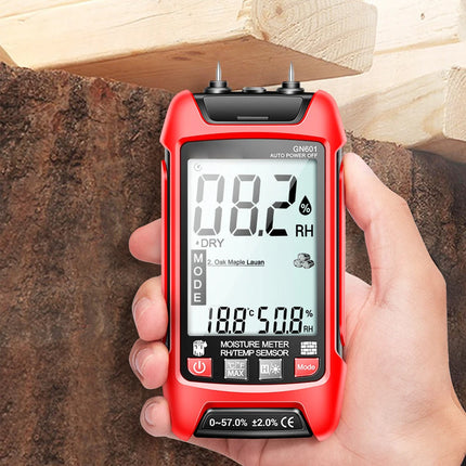 Wood Moisture Meter Pinless, Moisture Detector with 2.4 Inch Screen