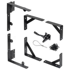 Anti Sag Gate Brace Kit, Heavy Duty Gate Hardware with Hinge Brackets and Gate Latch, Fence Brackets for Wood Gates