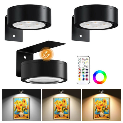 Picture Lights for Wall, Battery Operated Picture Light with Remote
