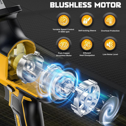 Cordless Reciprocating Saw with 4 Blades, Electric Saw for Wood and Metal Cutting – image 6