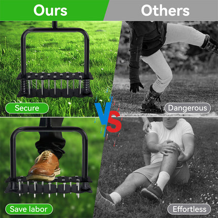 Manual Lawn Aerator, Grass Aerator for Yard and Soil, Gardening Tools