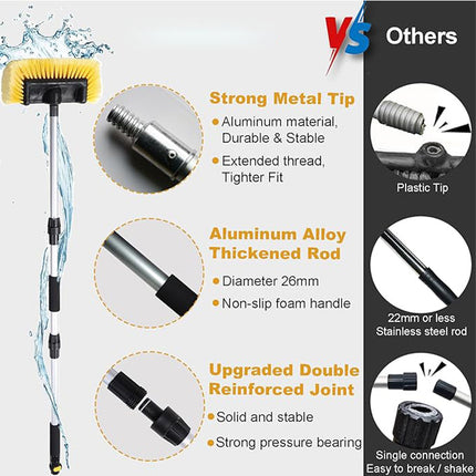 Long Handle Car Wash Brush with Hose Attachment – image 4