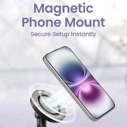 Selfie Stick Tripod with Bluetooth Remote, Magnetic Phone Tripod Stand for iPhone and Android – image 4