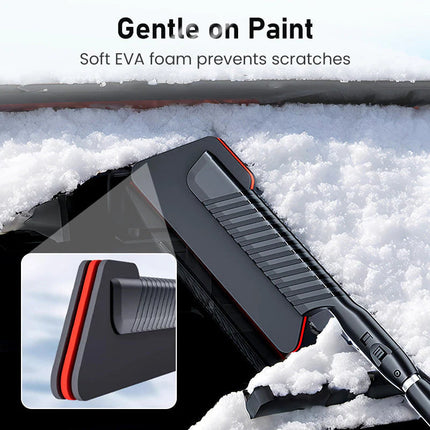 Car Snow Brush with Ice Scraper, Extendable Snow Broom