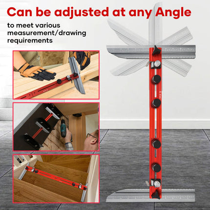 Stair Gauge, Angle Measuring Tool for Stairs and Cabinets