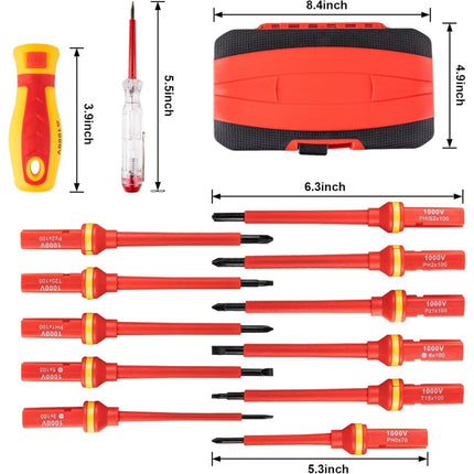 Electrician Screwdrivers, 1000V Insulated Screwdriver Set