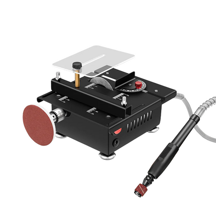 Portable Table Saw, Mini Table Saw for Crafts with 7 Speeds, Mini Circular Saw for Wood Sticks and Plastic Sheets