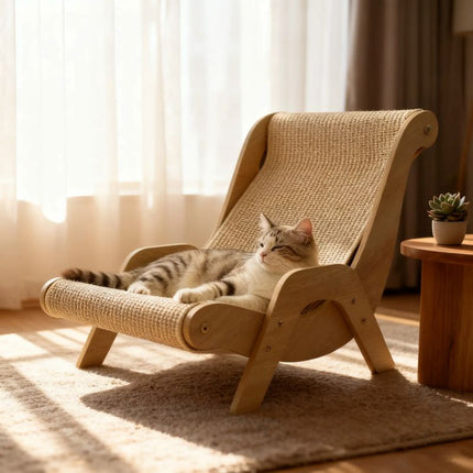 Cat Scratcher Lounge Chair, Sisal Cat Scratch Board